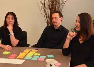 Ironpaper-team-erin-at-whiteboard
